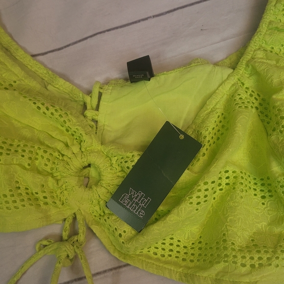 XL Jr. Wild Fable crop top, color green, new with tag. - Picture 3 of 5